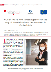 COVID-19 as a new inhibiting factor in the way of female business development in Central Asia